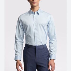 Ted Baker Slim Fit Sky Blue Mens Dress Shirt 15